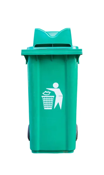 큰 녹색 쓰레기통 — 스톡 사진