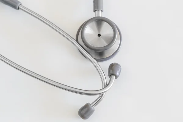 Närbild på grå stetoskop — Stockfoto