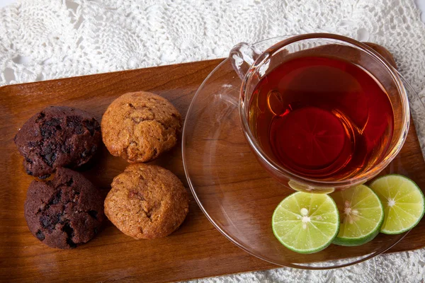 Tea and Muffin — Stock Photo, Image