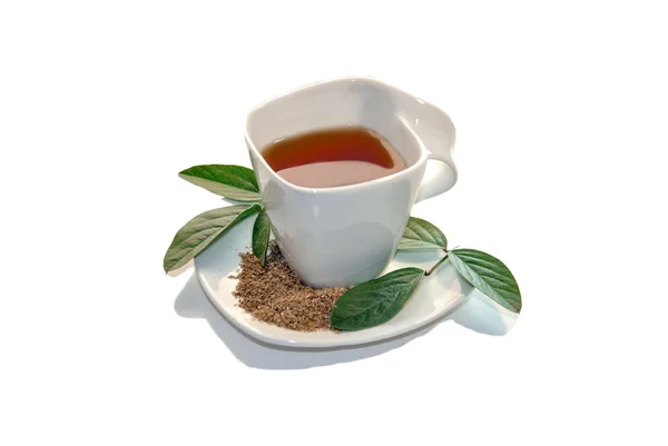 Чашка зеленого чаю ізольована — стокове фото