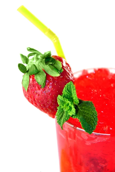 Cocktail Mojito Erdbeere — Stockfoto