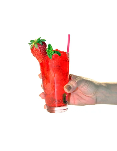 Cocktail Mojito Erdbeere — Stockfoto