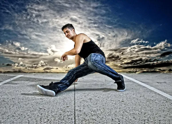 Breakdance danser — Stockfoto