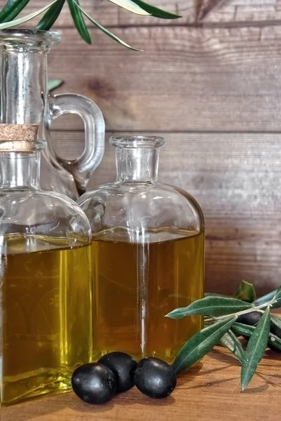 Bottled olive oil — Stock Photo, Image