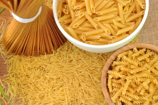 Maccheroni, spaghetti e pasta — Foto Stock