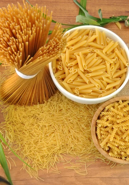 Maccheroni, spaghetti e pasta — Foto Stock