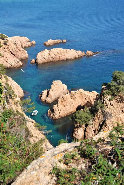 Strand van de Costa brava in Spanje — Stockfoto