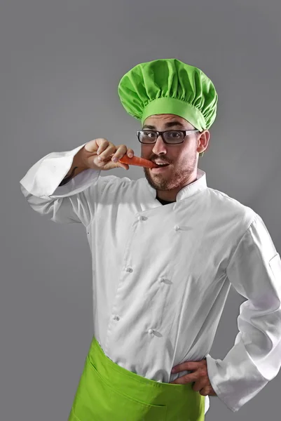 Chef-kok werken — Stockfoto