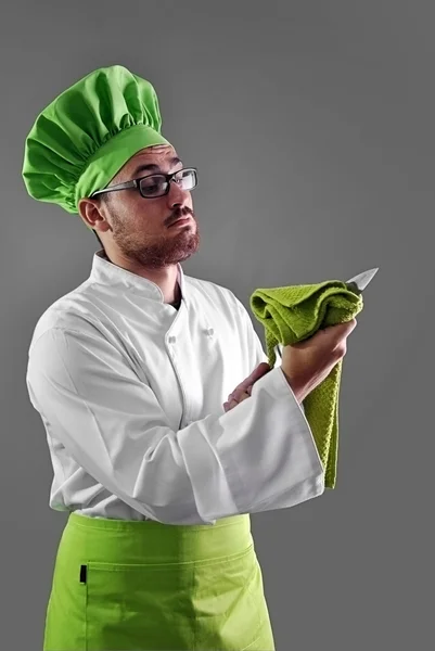 Chef-kok werken — Stockfoto