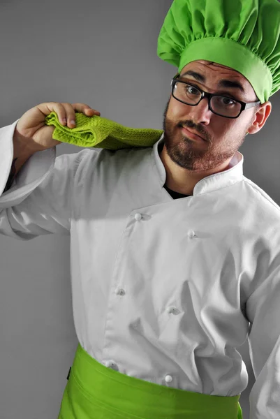 Chef-kok werken — Stockfoto