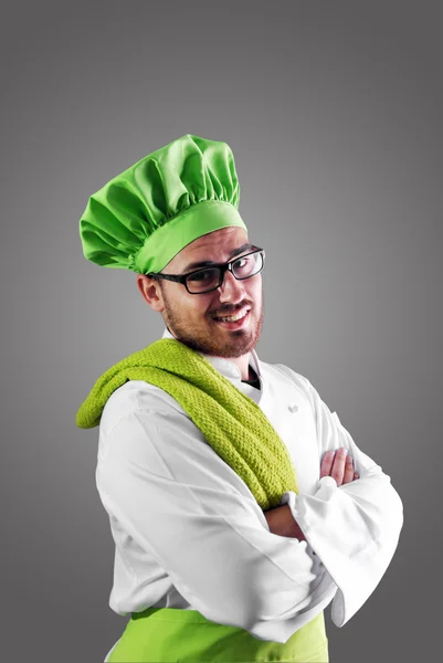 Chef-kok werken — Stockfoto