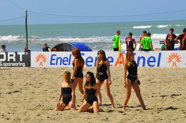 Viareggio playa fútbol enel Copa semifinal —  Fotos de Stock