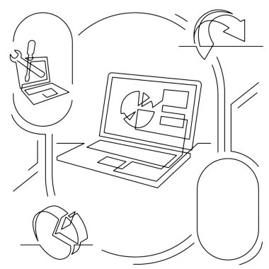 Ticari bilgi grafiklerinin görsel çizgi çizimini kavramsallaştır