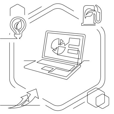 Ticari bilgi grafiklerinin görsel çizgi çizimini kavramsallaştır