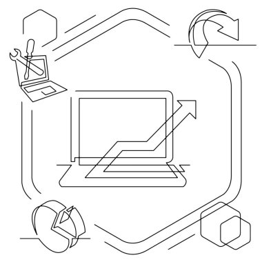 Ticari bilgi grafiklerinin görsel çizgi çizimini kavramsallaştır