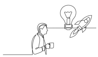 Çözüm bulmakta zorlanan insanların bir çizgi çizimi