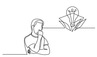 Çözüm bulmakta zorlanan insanların bir çizgi çizimi