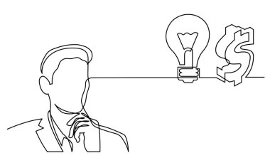 Çözüm bulmakta zorlanan insanların bir çizgi çizimi