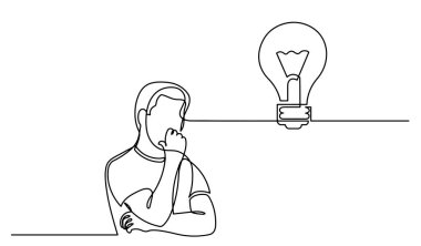 Çözüm bulmakta zorlanan insanların bir çizgi çizimi