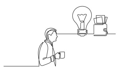 Çözüm bulmakta zorlanan insanların bir çizgi çizimi