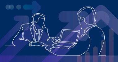 Yönetim kurulu toplantısında konuşan takım üyesi işletme yöneticileri sürekli çizim yapmadan önce