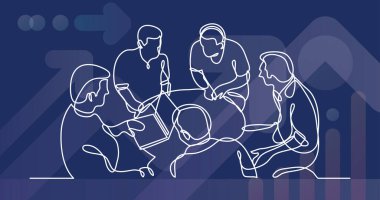 tartışırken iş sürekli çizgi çizme