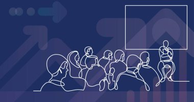 sürekli çizim için katılımcı ve sunum