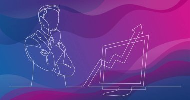 _ aralıksız çizen-ayakta duran-iş adamı-çok düşünen