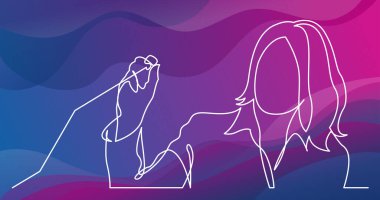 sunum iş - iş coach artan grafik çizim sürekli çizgi çizme