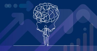 bulut duyu oluşturma iş kişinin sürekli çizgi çizme