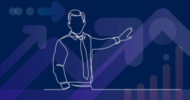 sunum iş - iş antrenör konuşurken sürekli çizgi çizme 