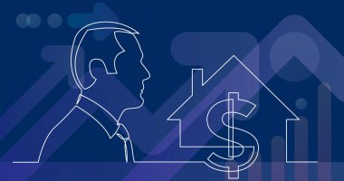 işadamı düşünme hakkında emlak piyasası yatırım - sürekli çizgi çizme