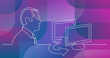 elektronik belgeler hakkında düşünme işadamı paylaşımı - sürekli çizgi çizme