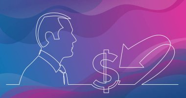 iş nakit akışı - sürekli çizgi çizme hakkında düşünme işadamı