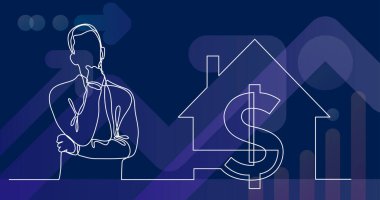 ev değeri - sürekli çizgi çizme hakkında düşünmenizi adam