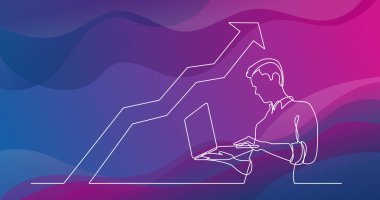 dizüstü bilgisayar grafik artan izlerken insanın sürekli çizgi çizme