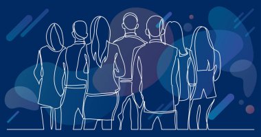 sürekli çizgi çizme iş duran ile sırtlarını döndü