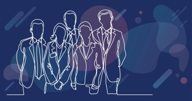 takım çalışanların sürekli çizgi çizme