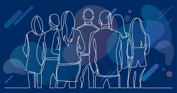 sürekli çizgi çizme iş duran ile sırtlarını döndü