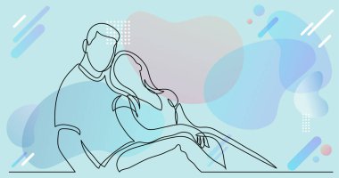 Mutlu çiftin sürekli birlikte oturduğu çizgiler.