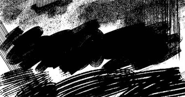 vector layered illustration of abstract grunge halftone black and white distressed background