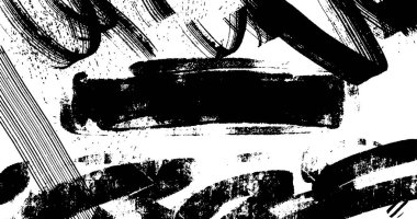 Soyut grunge yarım ton siyah ve beyaz sıkıntılı arkaplanının vektör katmanlı çizimi