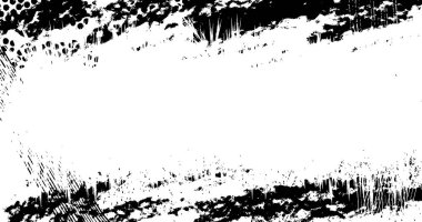 Soyut grunge yarım ton siyah ve beyaz sıkıntılı arkaplanının vektör katmanlı çizimi