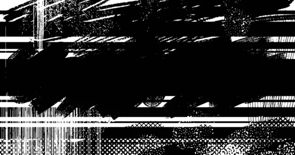 Soyut grunge yarım ton siyah ve beyaz sıkıntılı arkaplanının vektör katmanlı çizimi
