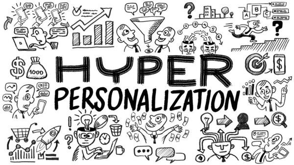 Деловые слова и выражения typography doodle graphic with concept icons and symbols