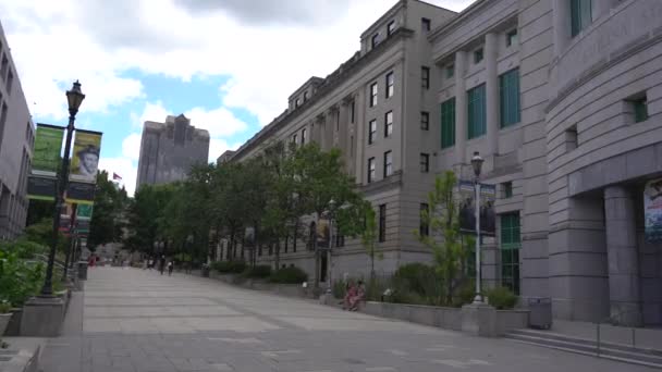 Raleigh North Carolina Usa 2022 Straßenansicht Von Gebäuden Der Innenstadt — Stockvideo