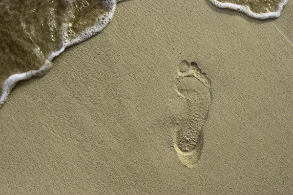 Footstep on the sand 2 — Stock Photo, Image