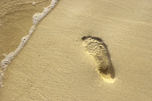 Footstep on the sand 3 — Stock Photo, Image