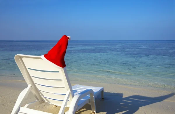 Armchair on a beach — Stock Photo, Image