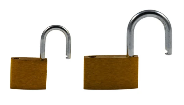 Two open locks — Stock Photo, Image